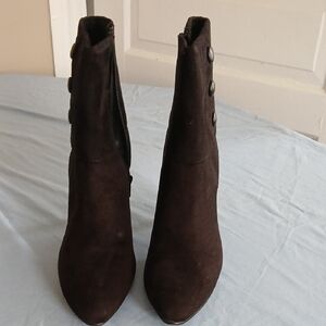 Elegant Dark Brown Ankle Booties